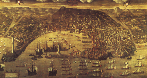 Veduta di Genova nel 1481