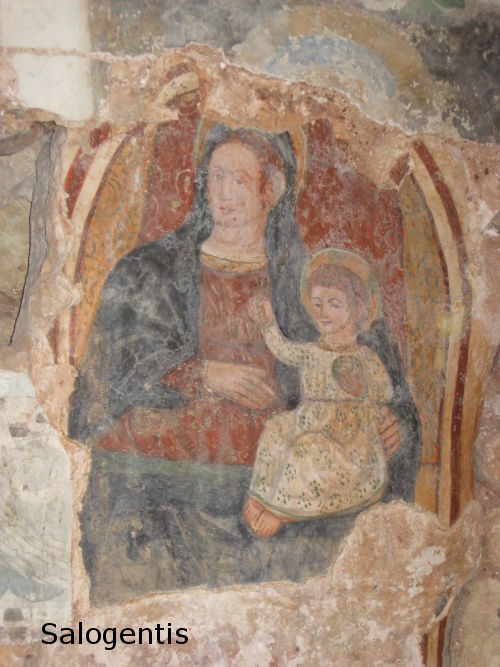monolite Icona della Madonna di Costantinopoli sul Monolite