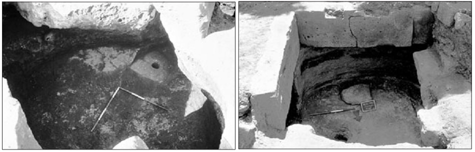 Cavità 3 e 2 del tempio di Demetra