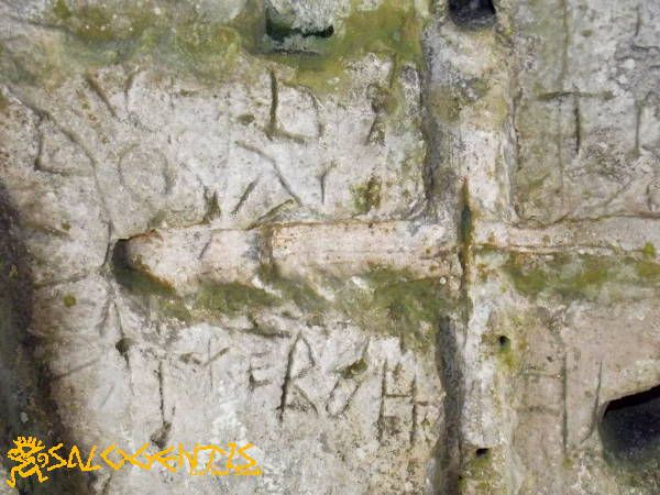 Grotta di San Cristoforo, iscrizione