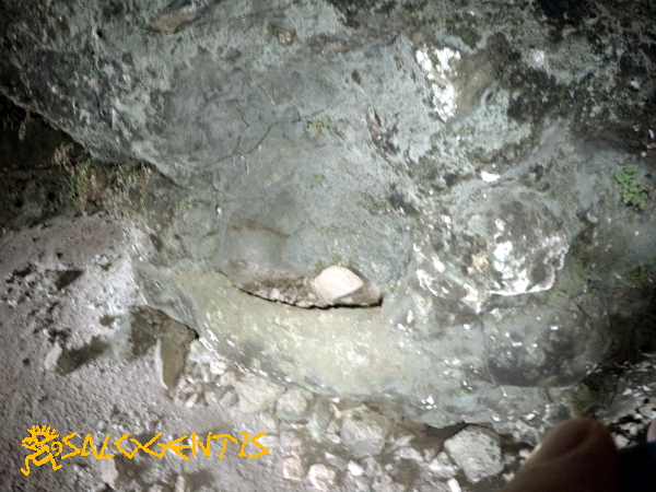 Grotta del Noce, una delle nicchie scavate