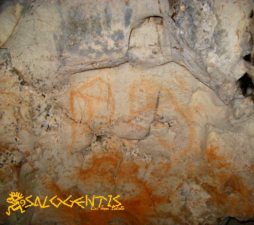 Pitture rupestri in grotta marzo