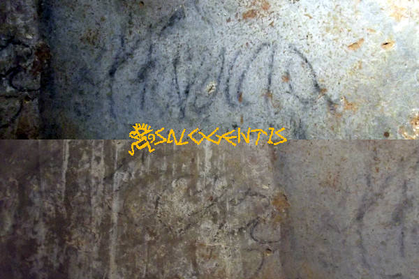 Altri nomi affrescati sulla pareti della cripta di Santa Eufemia